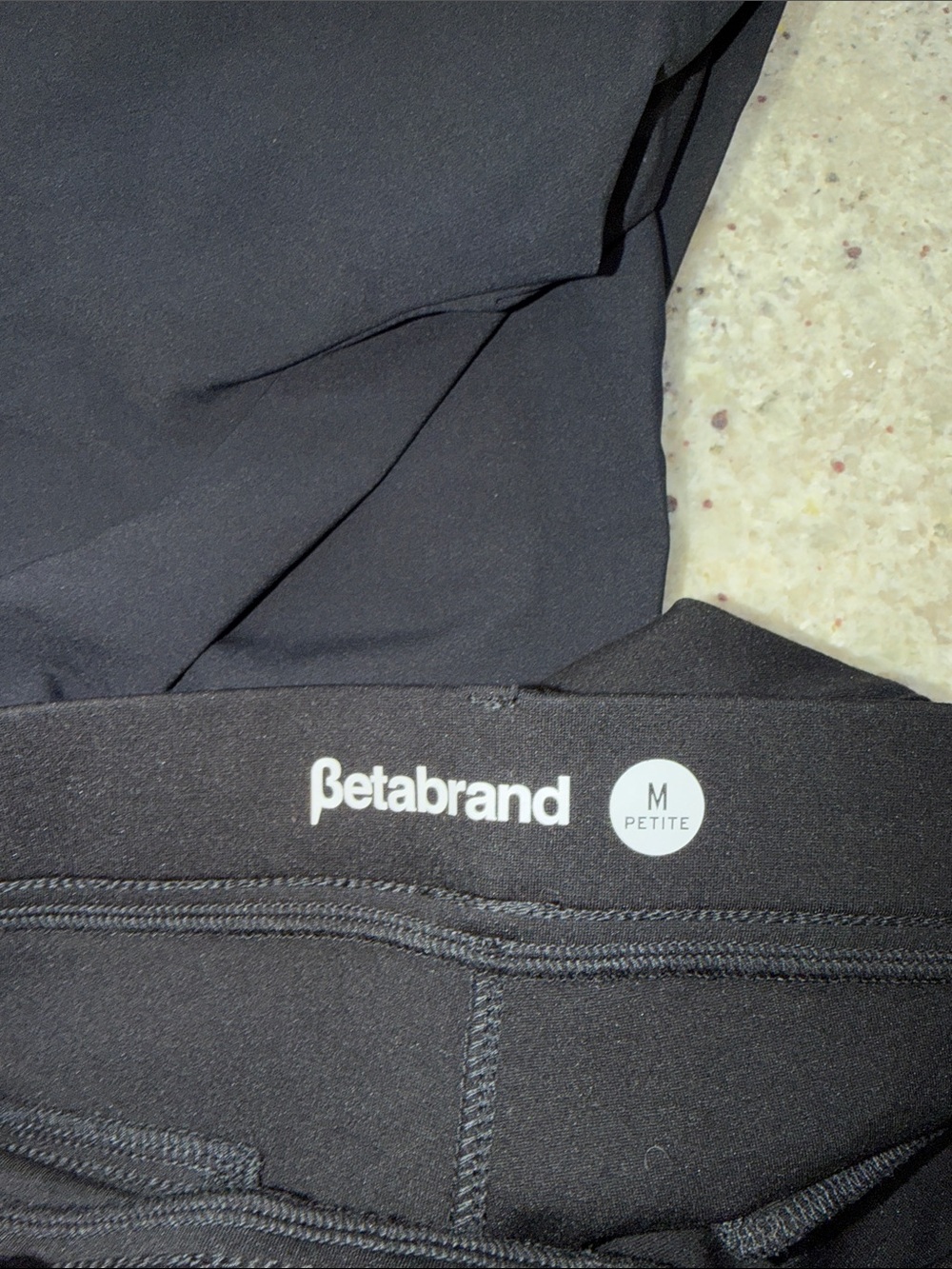 Betabrand Black Classic Dress Pant Yoga Bootcut Stretch Pants Medium Petite - Picture 5 of 10